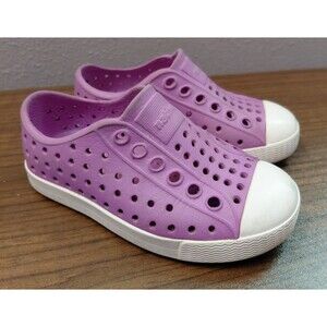 Native Jefferson Starfish Purple Shoes Toddler Girls Slip On Shoes Size C6